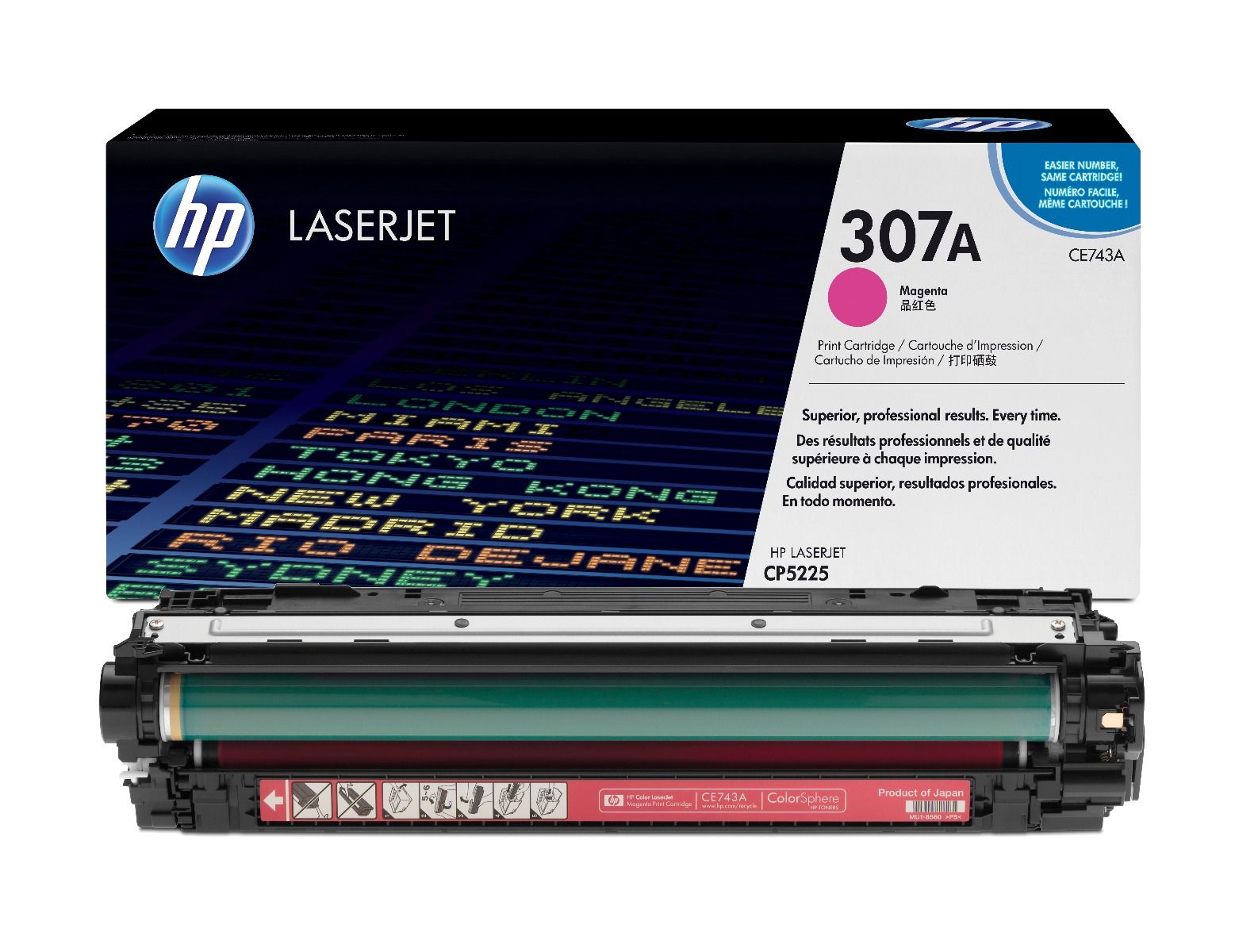 HP toner CE743A magenta