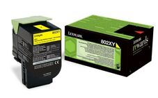 Eredeti Lexmark 802XY extra nagy kapacitású sárga toner (80C2XY0)