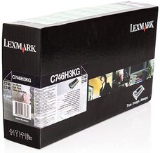 Eredeti Lexmark C746H3KG nagy kapacitású fekete toner