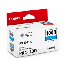Eredeti Canon PFI-1000 ciánkék patron