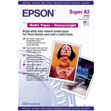 Epson Matte Paper, Heavy Weight, A3+, 167g, 50 lap
