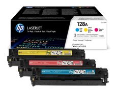 HP 128A színes kit (CF371AM 1-1db ciánkék, magenta és sárga toner) eredeti