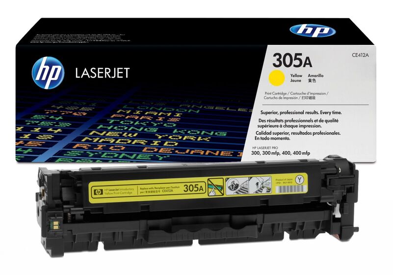 HP 305A sárga toner (CE412A) eredeti