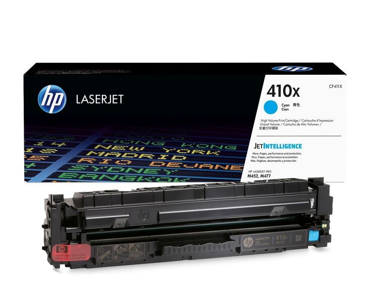 HP 410X nagy kapacitású ciánkék toner (CF411X) eredeti