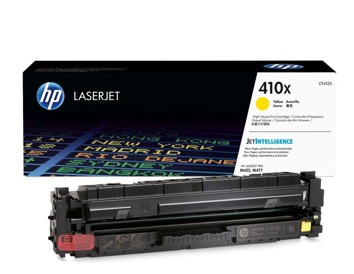 HP 410X nagy kapacitású sárga toner (CF412X) eredeti