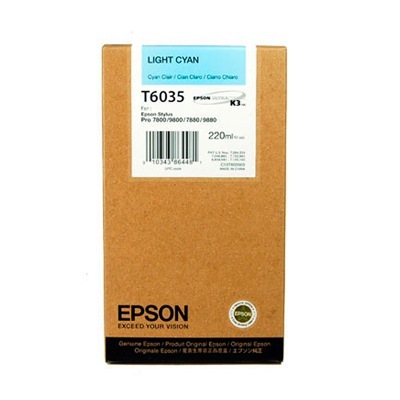 Eredeti Epson T603 világos-ciánkék patron