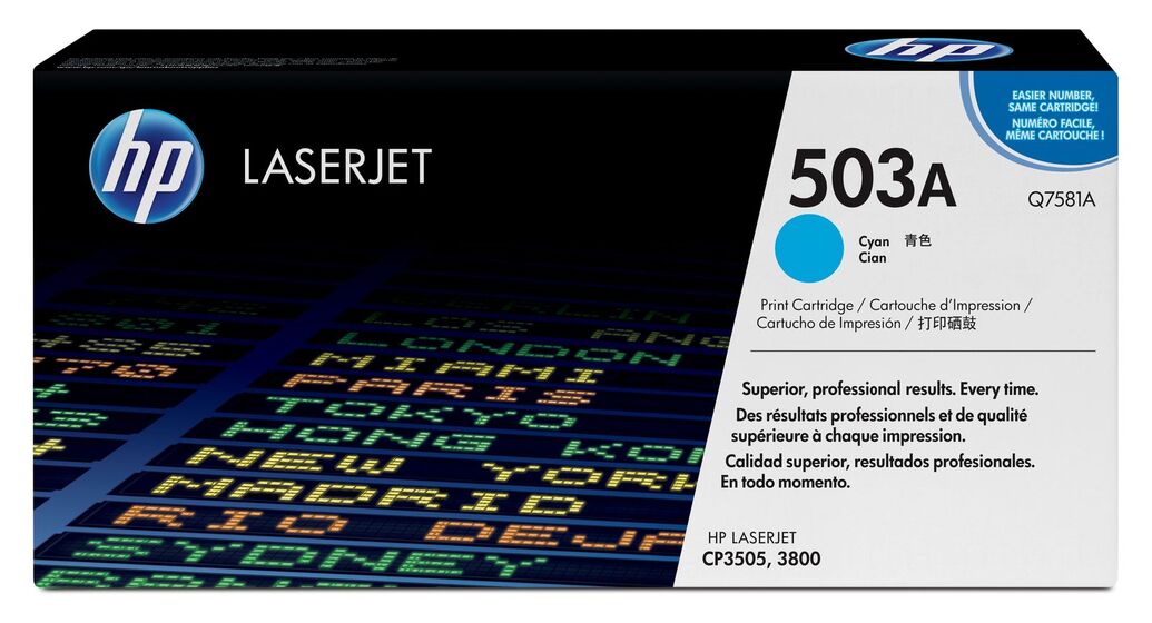 HP 503A ciánkék toner (Q7581A) eredeti
