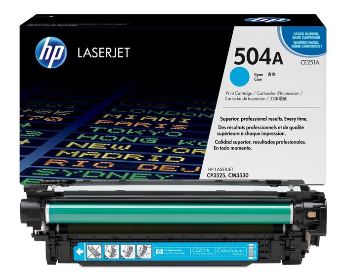 HP 504A ciánkék toner (CE251A) eredeti