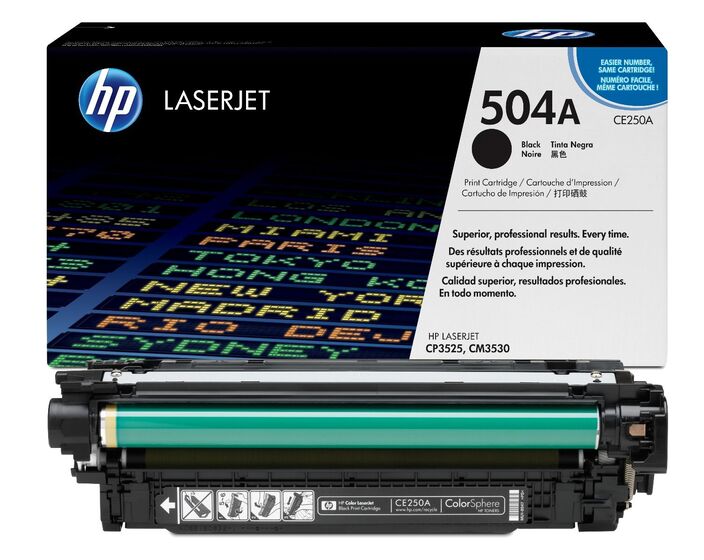 HP 504A fekete toner (CE250A) eredeti