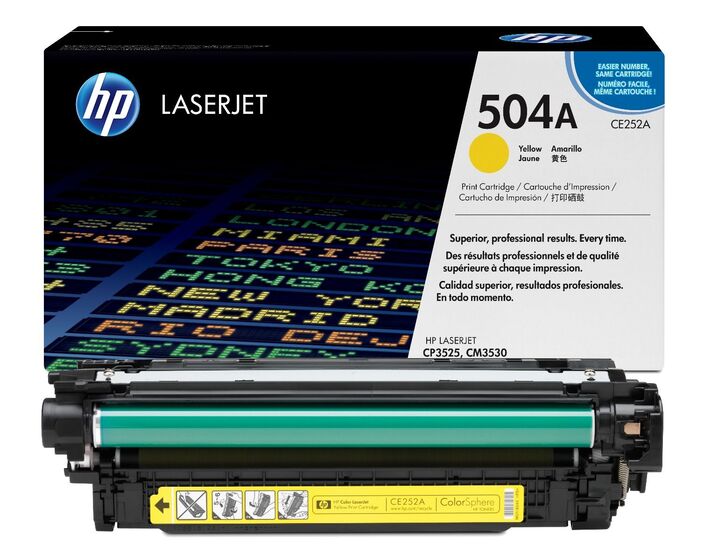 HP 504A sárga toner (CE252A) eredeti