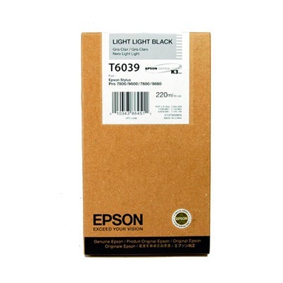 Eredeti Epson T603 világos-szürke patron