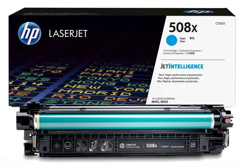 HP 508X nagy kapacitású ciánkék toner (CF361X) eredeti