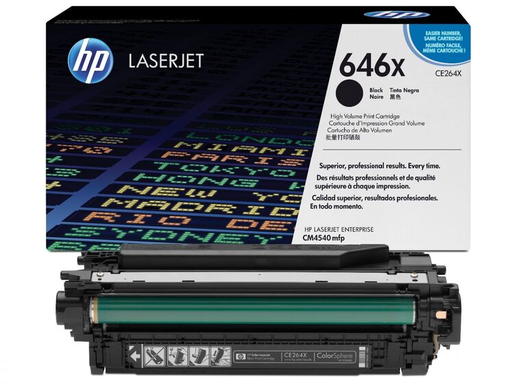 HP 646X nagy kapacitású fekete toner (CE264X) eredeti