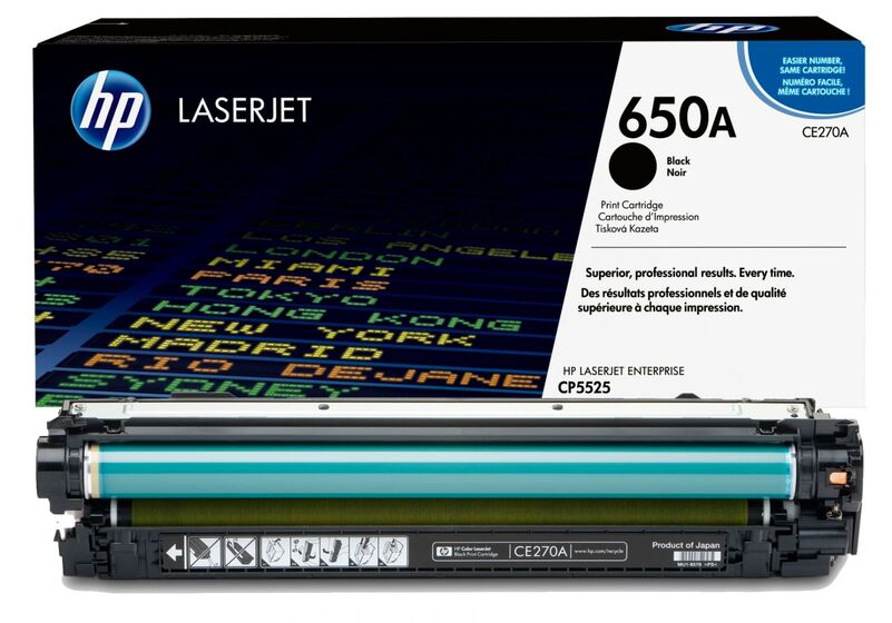 HP 650A fekete toner (CE270A) eredeti