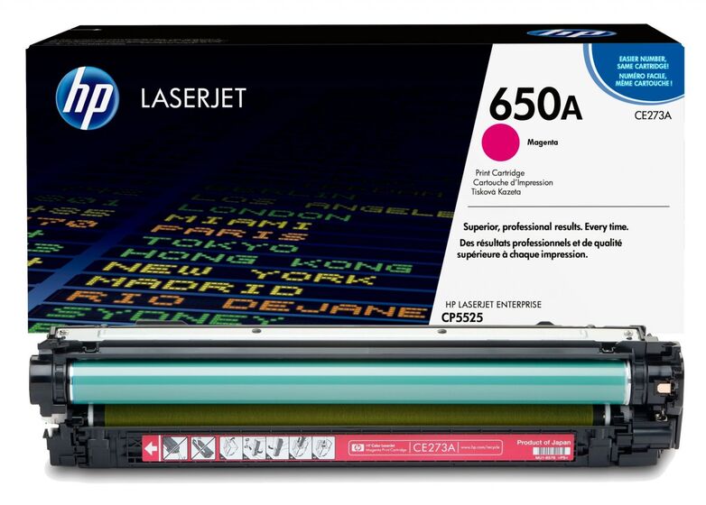 HP 650A magenta toner (CE273A) eredeti