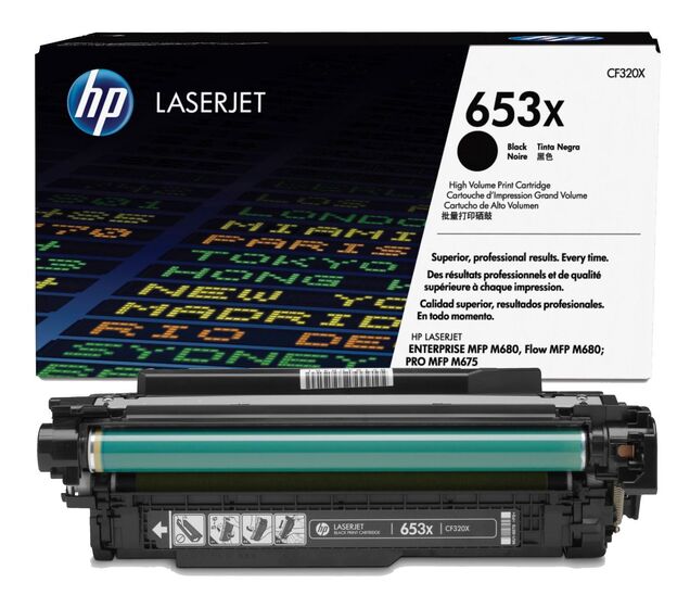 HP 653X nagy kapacitású fekete toner (CF320X) eredeti