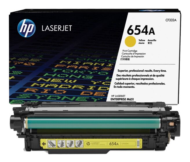 HP 654A sárga toner (CF332A) eredeti