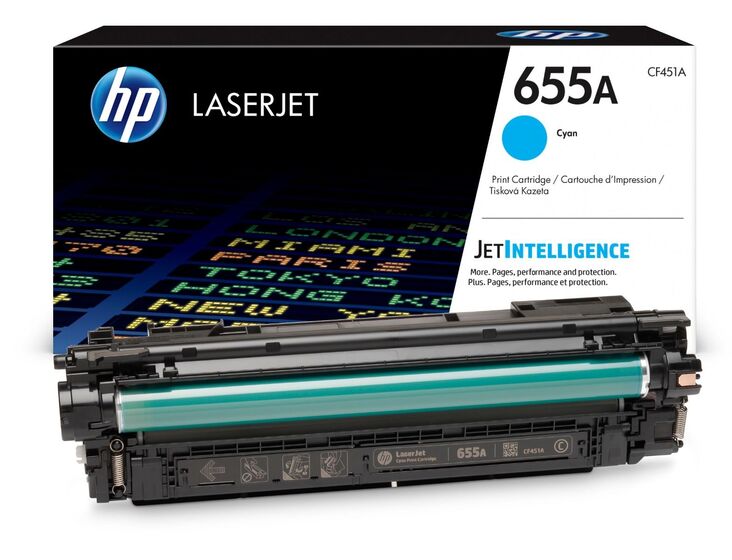 HP 655A ciánkék toner (CF451A) eredeti