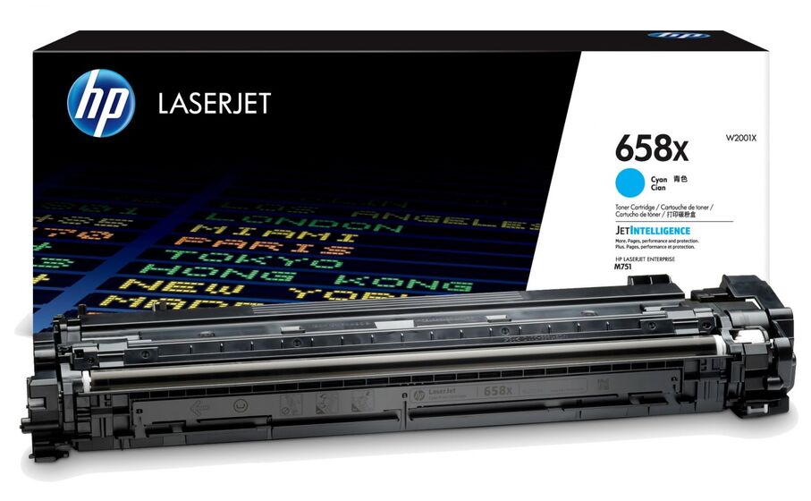HP 658X nagy kapacitású ciánkék toner (W2001X) eredeti