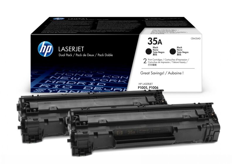 HP CB435AD toner dupla csomag (2db CB435A) eredeti