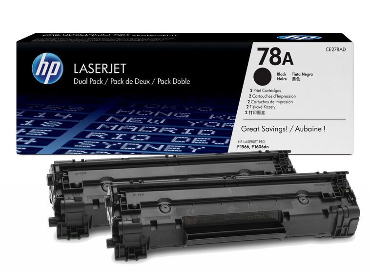 HP CE278AD toner dupla csomag (2db CE278A) eredeti