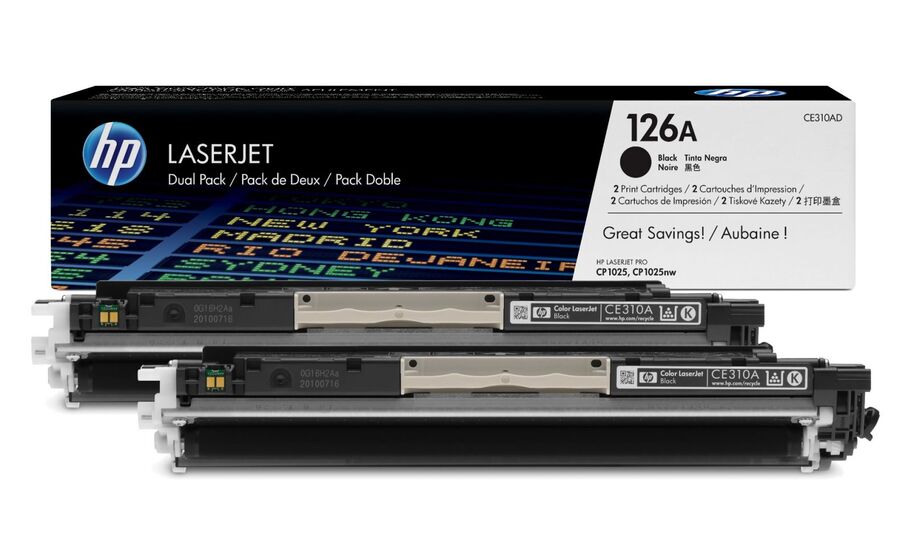 HP CE310AD fekete toner dupla csomag (2db CE310A) eredeti