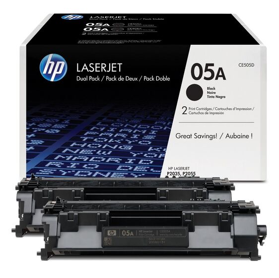 HP CE505D toner dupla csomag (2db CE505A) eredeti