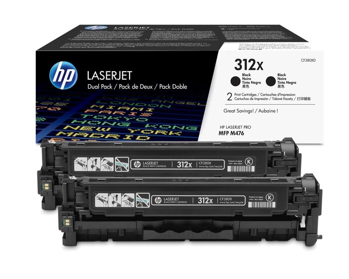 HP CF380XD toner dupla csomag (2db CF380X) eredeti