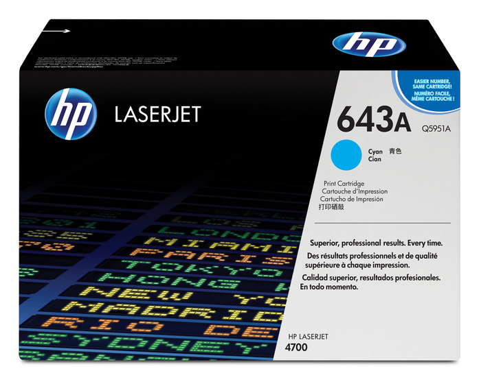 HP 643A ciánkék toner (Q5951A) eredeti