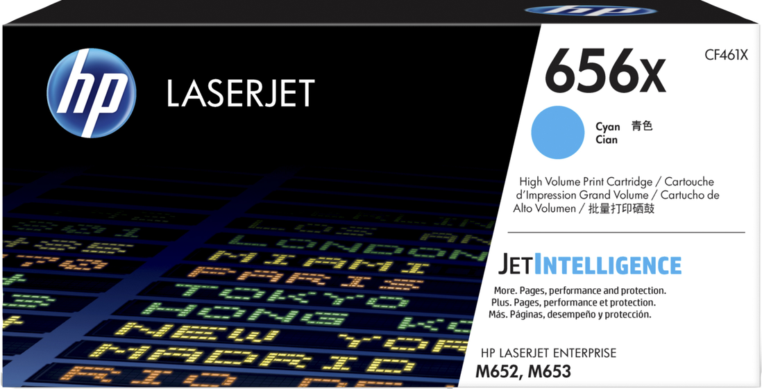 HP 656X nagy kapacitású ciánkék toner (CF461X) eredeti