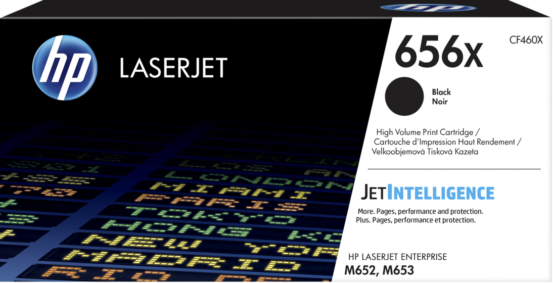 HP 656X nagy kapacitású fekete toner (CF460X) eredeti