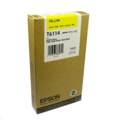 Eredeti Epson T611 sárga patron