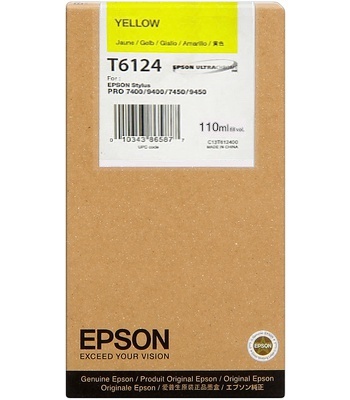 Eredeti Epson T612 sárga patron