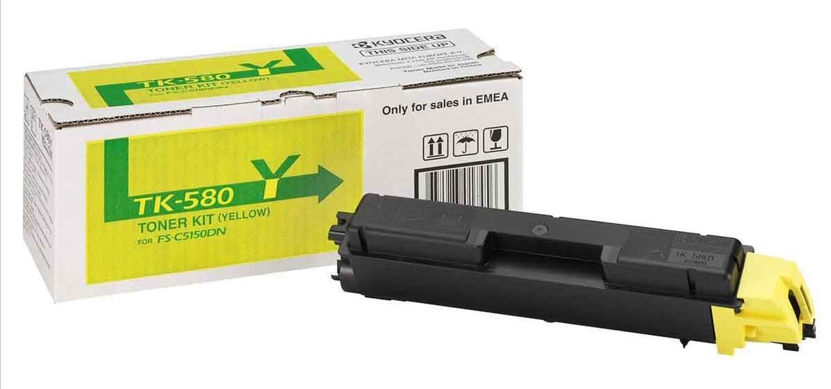 Kyocera TK-580Y sárga toner (1T02KTANL0) eredeti