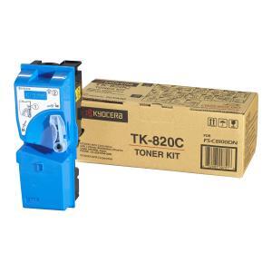 Kyocera TK-820C ciánkék toner (1T02HPCEU0) eredeti