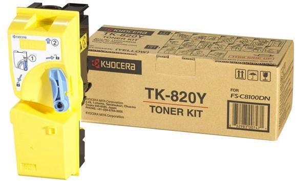 Kyocera TK-820Y sárga toner (1T02HPAEU0) eredeti