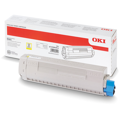 Eredeti Oki 45862814 nagy kapacitású sárga toner