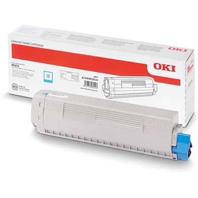 Eredeti Oki 45862816 nagy kapacitású ciánkék toner