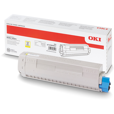 Eredeti Oki 45862837 sárga toner