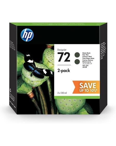 HP 72 multipack, 2db nagy kapacitású fekete patron (P2V33A) eredeti