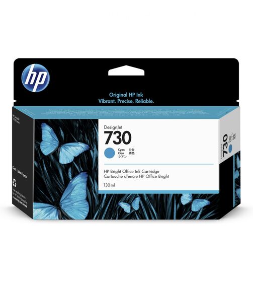 HP 730 ciánkék patron (P2V62A) eredeti
