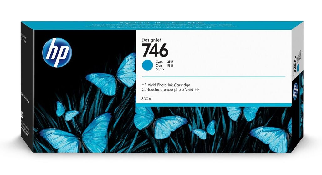 HP 746 ciánkék patron (P2V80A) eredeti