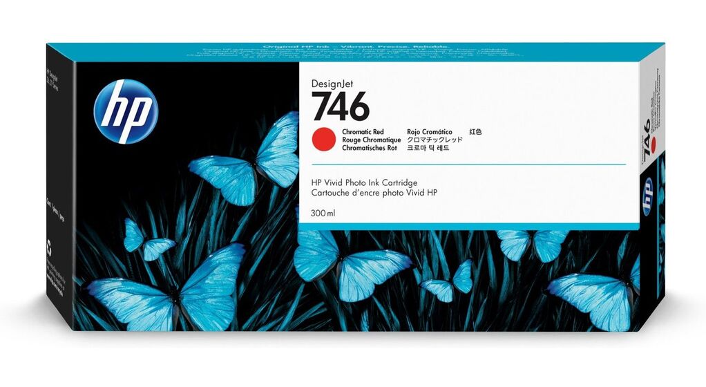 HP 746 chromatic red patron (P2V81A) eredeti