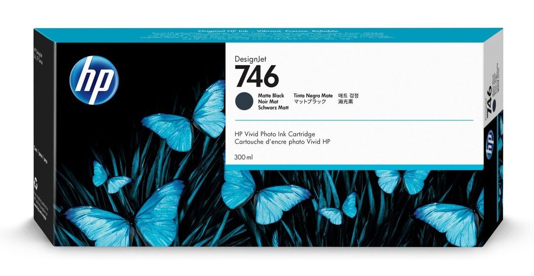 HP 746 matt fekete patron (P2V83A) eredeti