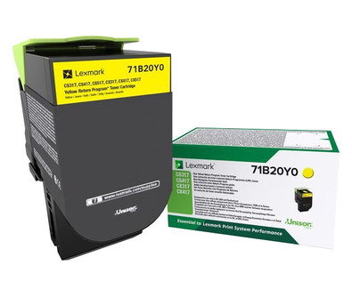 Eredeti Lexmark 71B20Y0 sárga toner