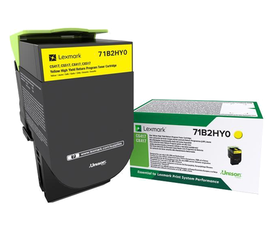 Eredeti Lexmark 71B2HY0 nagy kapacitású sárga toner