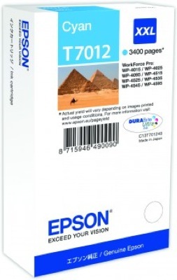 Eredeti Epson T7012 ciánkék patron