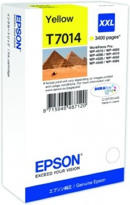 Eredeti Epson T7014 sárga patron