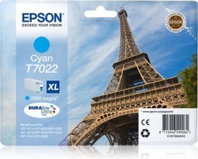Eredeti Epson T7022 ciánkék patron