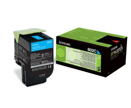 Eredeti Lexmark 802C ciánkék toner (80C20C0)